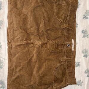 Womens Brown Corduroy skirt